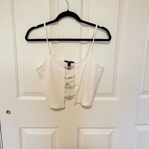 Forever 21 White Cami Size M✨